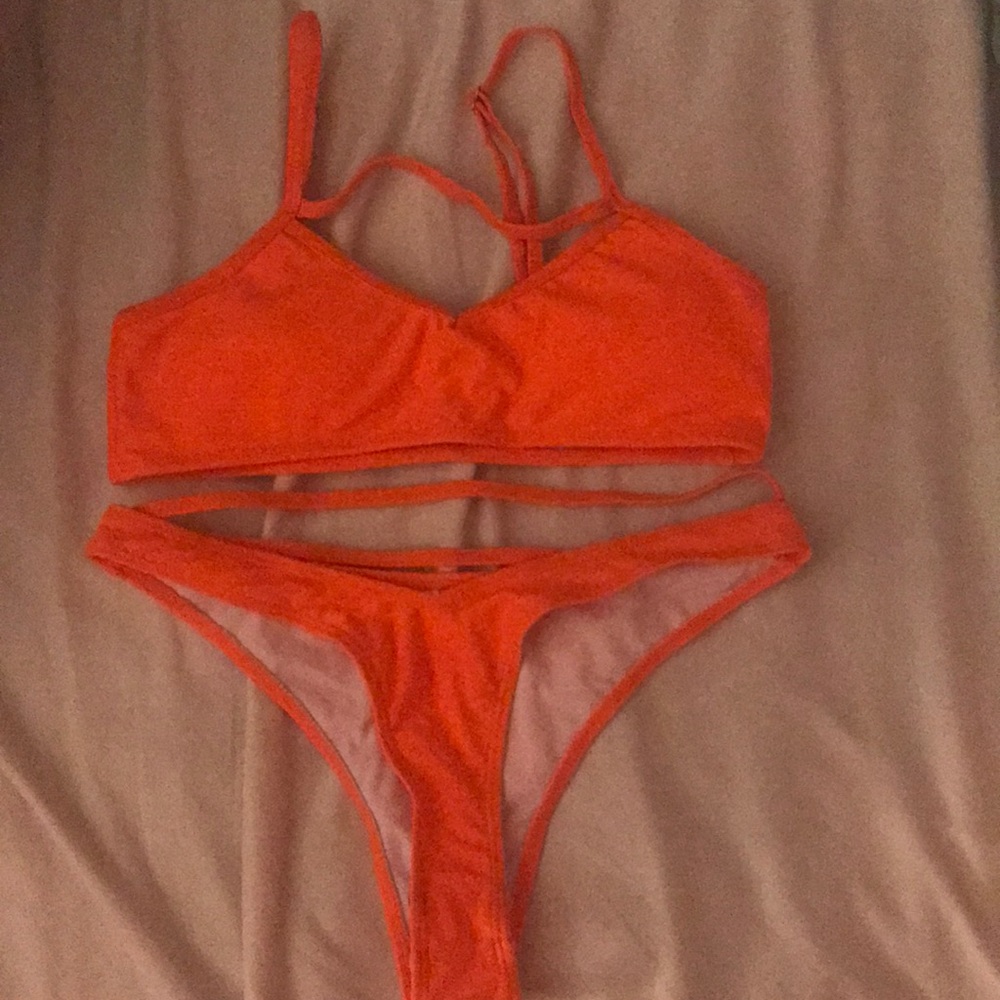 Orange bikini